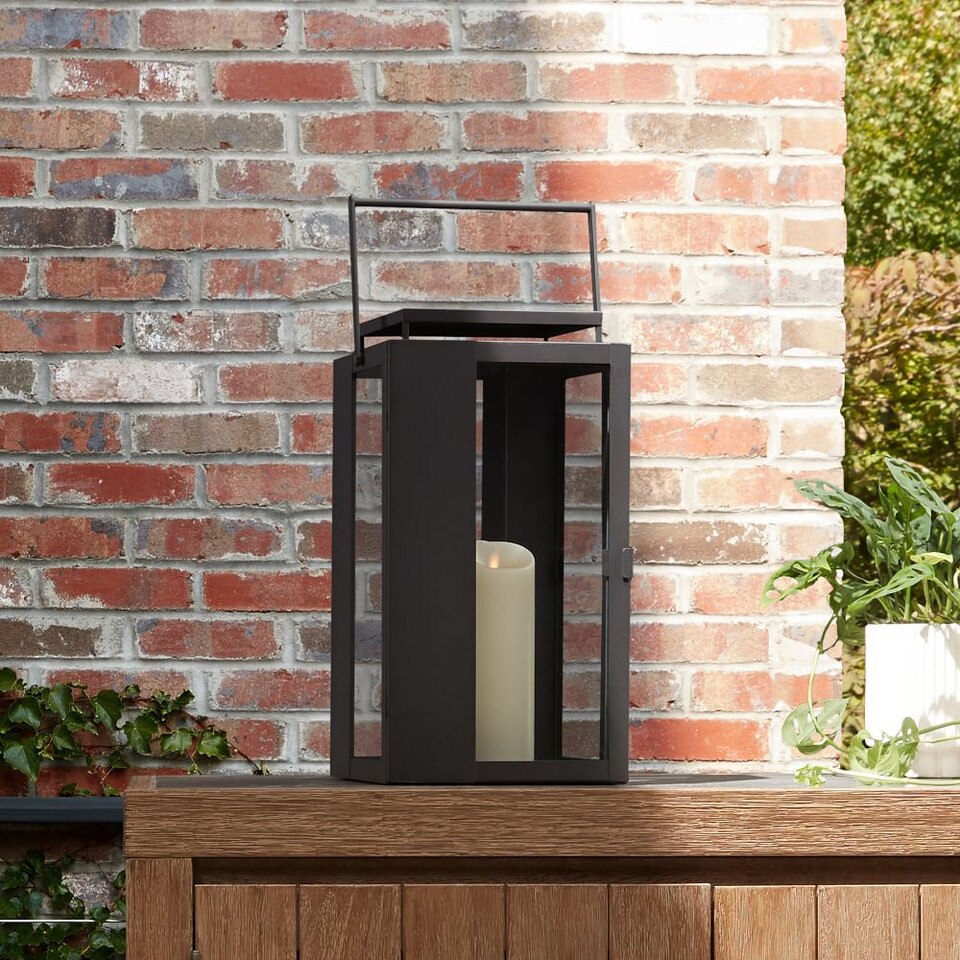 Indoor/Outdoor Flickering Flameless Pillar Candles West Elm Australia